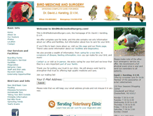 Tablet Screenshot of birdmedicineandsurgery.com
